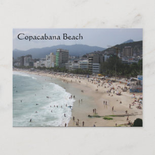 Carte Postale scène de plage de copacabana