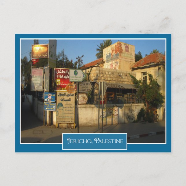 Carte Postale Scène de rue à Jéricho, Palestine (Devant)