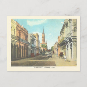 Carte Postale Scène de rue de La Havane vintage
