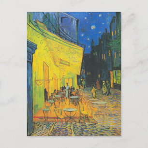Carte Postale Scène de rue française du café-terrasse de Van Gog
