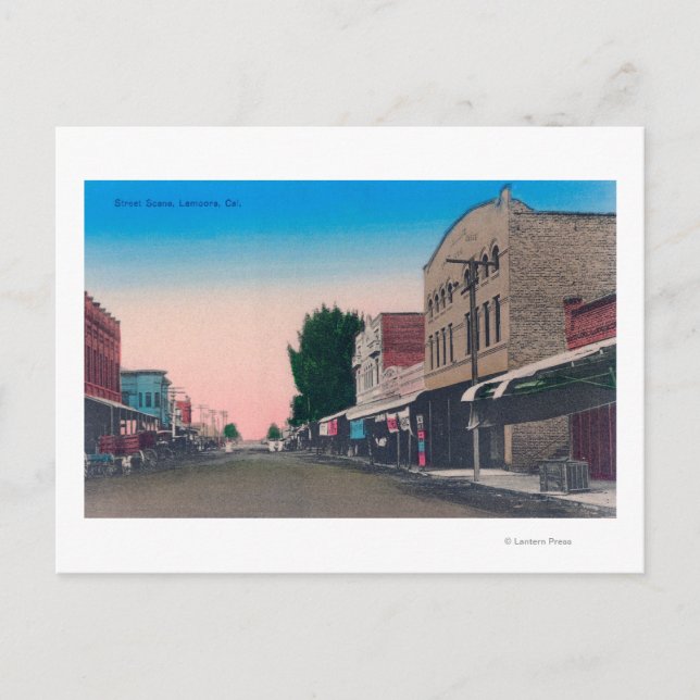 Carte Postale Scène de rue Lemoore, CA (Devant)