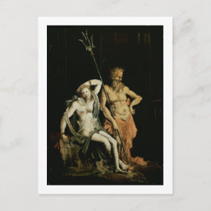 Carte Postale Scène d'enfer : détail montrant Hades et Persephon