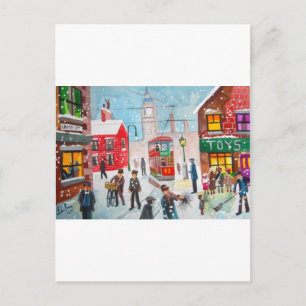 Carte Postale Scène des neiges la cheminée d'hiver balaie la pei