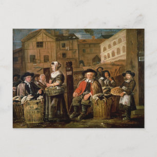 Carte Postale Scène du marché