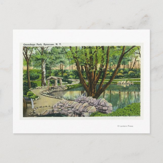 Carte Postale Scène du parc Onondaga (Devant)