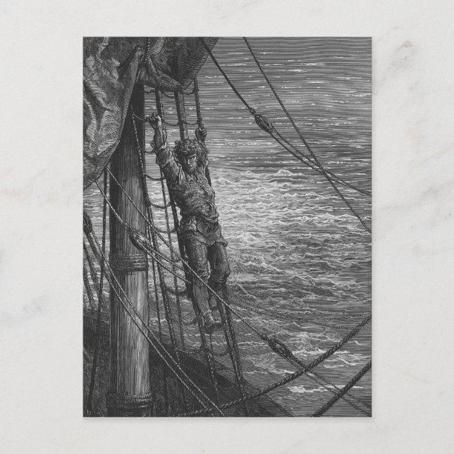 Carte Postale Scène du "Rime de l'ancien marin" (Devant)