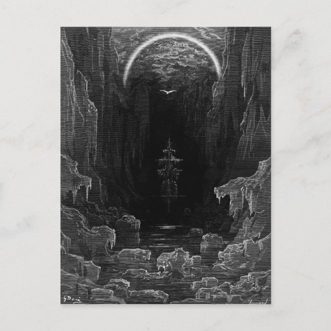Carte Postale Scène du "Rime de l'ancien marin" (Devant)