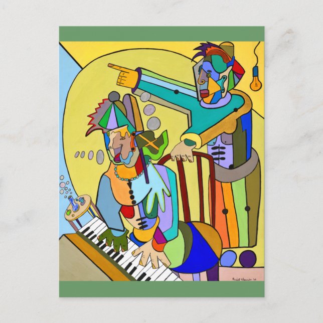 Carte Postale "Scène en temps réel" par Ruchell Alexander (Devant)