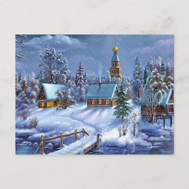 Carte Postale Scène hivernale (Devant)