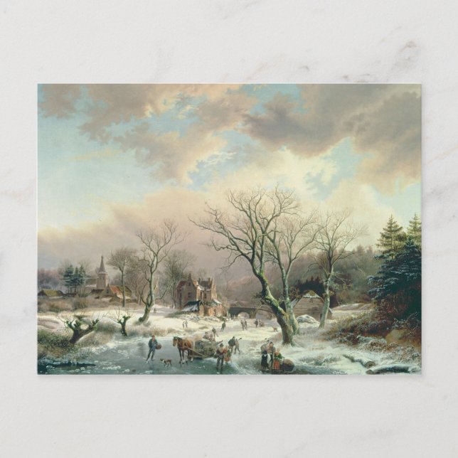 Carte Postale Scène hivernale (Devant)