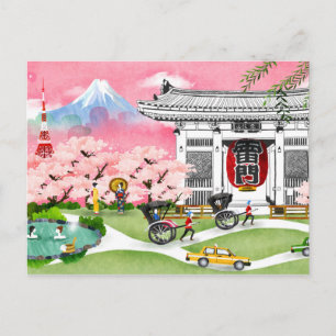 Carte Postale Scène japonaise