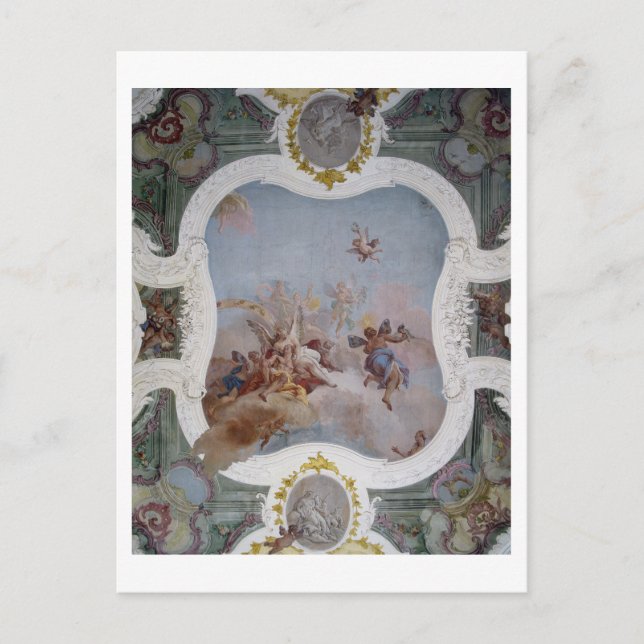 Carte Postale Scène mythologique avec le Zodiaque (fresque) (Devant)