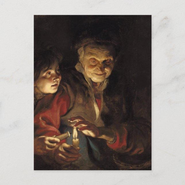 Carte Postale Scène nocturne (Devant)