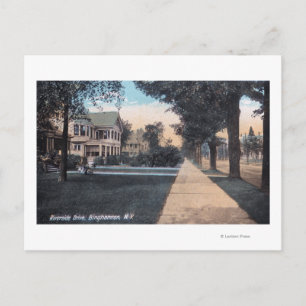 Carte Postale Scène résidentielle sur Riverside Drive