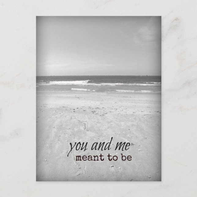 Carte Postale Scène romantique de plage You et Me (Devant)