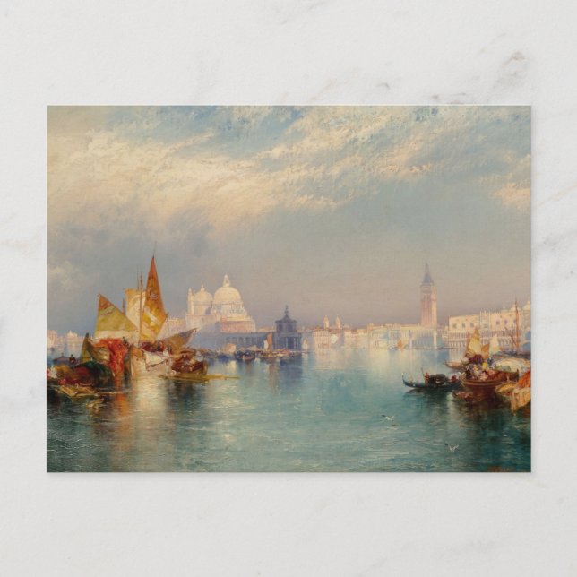 Carte Postale Scène vénitienne par Thomas Moran (Devant)