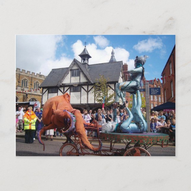 Carte Postale Scènes anglaises, Carnaval de Market Harborough (Devant)
