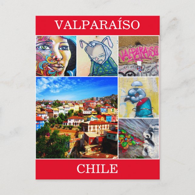 Carte Postale scènes d'art valparaíso (Devant)