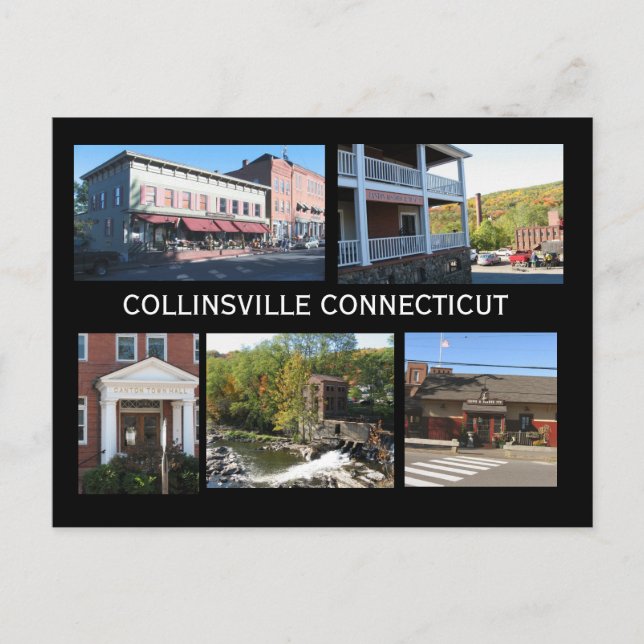 Carte Postale Scènes de Collinsville le Connecticut (Devant)