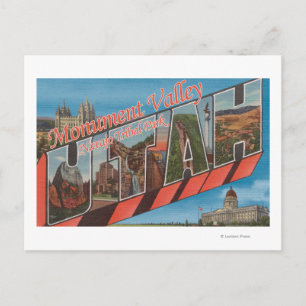 Carte Postale Scènes de grandes lettres - Vallée du monument, UT