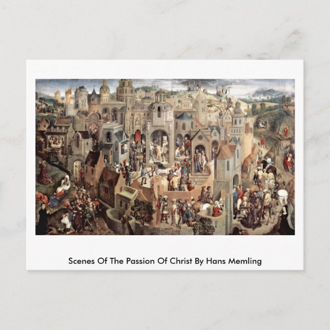 Carte Postale Scènes De La Passion Du Christ Par Hans Memling (Devant)