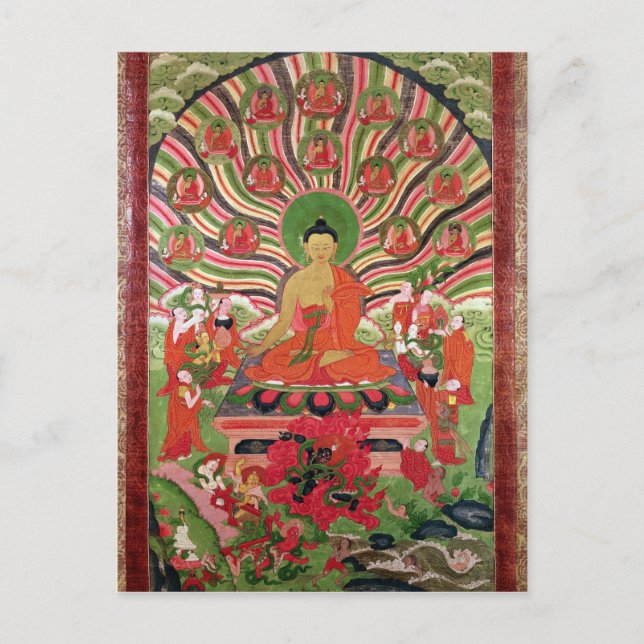 Carte Postale Scènes de la vie de Bouddha (Devant)