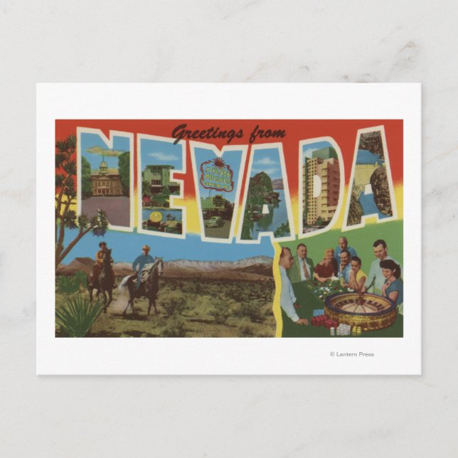Carte Postale Scènes de lettres géantes du NevadaNevada 2 (Devant)