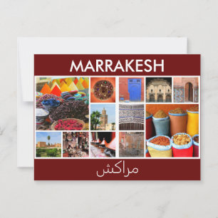 Carte Postale scènes de Marrakech Maroc