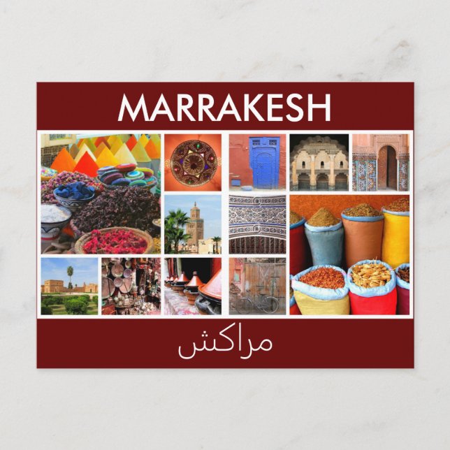 Carte Postale scènes de Marrakech Maroc (Devant)