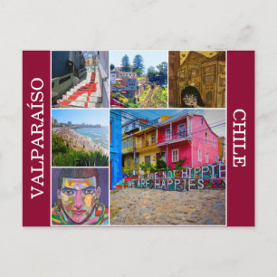 Carte Postale scènes de valparaíso