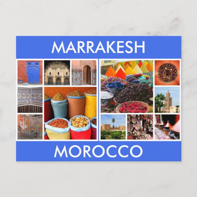 Carte Postale scènes marrakech maroc (Devant)