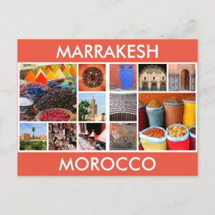 Carte Postale scènes marrakech maroc