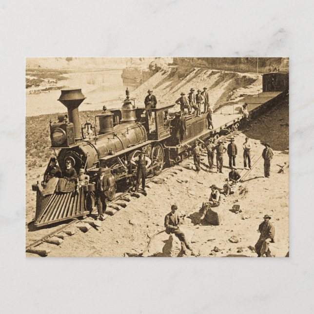 Carte Postale Scènes sur le chemin de fer Union Pacifique Sepia (Devant)