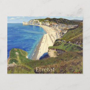 Carte Postale Scenic View of Etratat France Ocean Cliffs