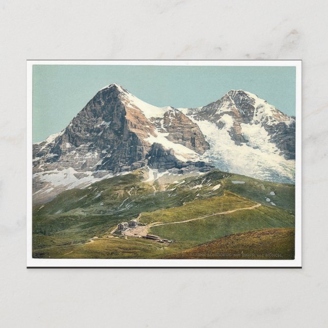 Carte Postale Scheidegg, Mont Eiger et M&ouml ; nch, Obe bernois (Devant)