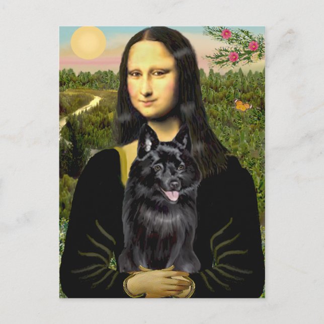 Carte Postale Schipperke 7 - Mona Lisa (Devant)