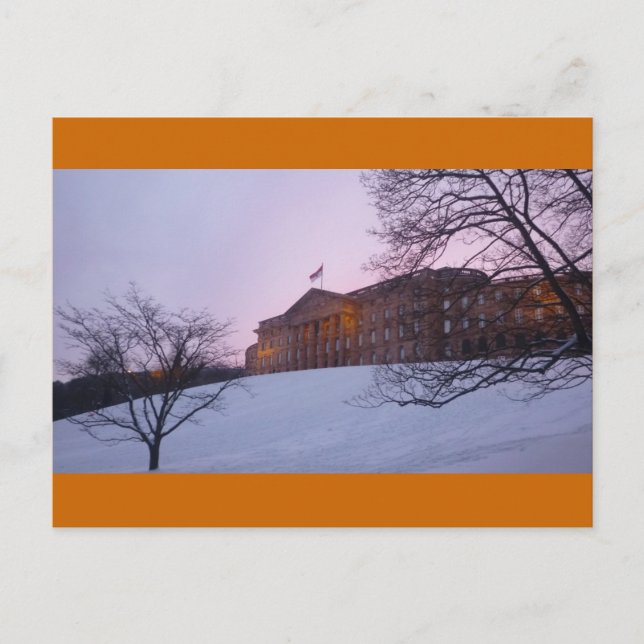 Carte Postale Schloss Wilhelmshoehe Kassel - Winter-Glück (Devant)