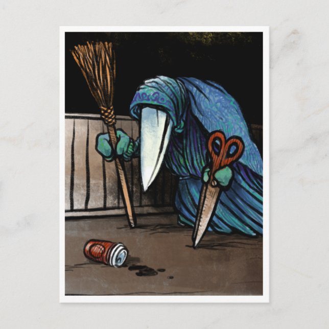 Carte Postale Schnabelperchten - Critère Yule Éffrayant (Devant)