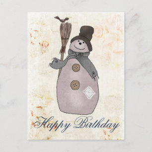 Carte Postale Schneemann