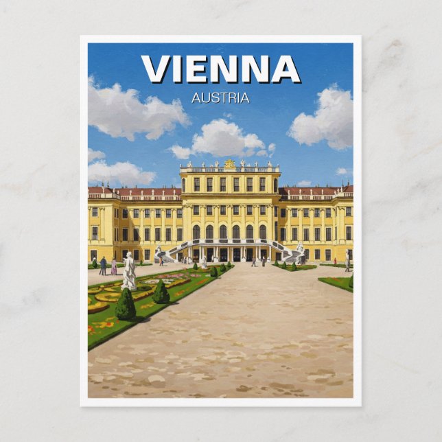 Carte Postale Schönbrunn Palace Vienne Autriche Voyage (Devant)