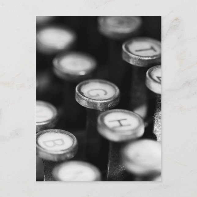 Carte Postale Schreibmaschinentasten (Devant)