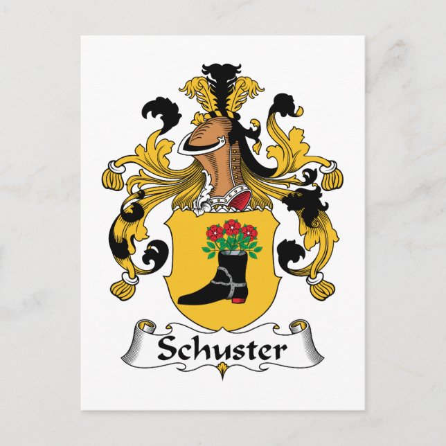 Carte Postale Schuster Family Crest (Devant)