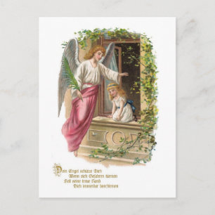 Carte Postale Schutzengel am Fenster