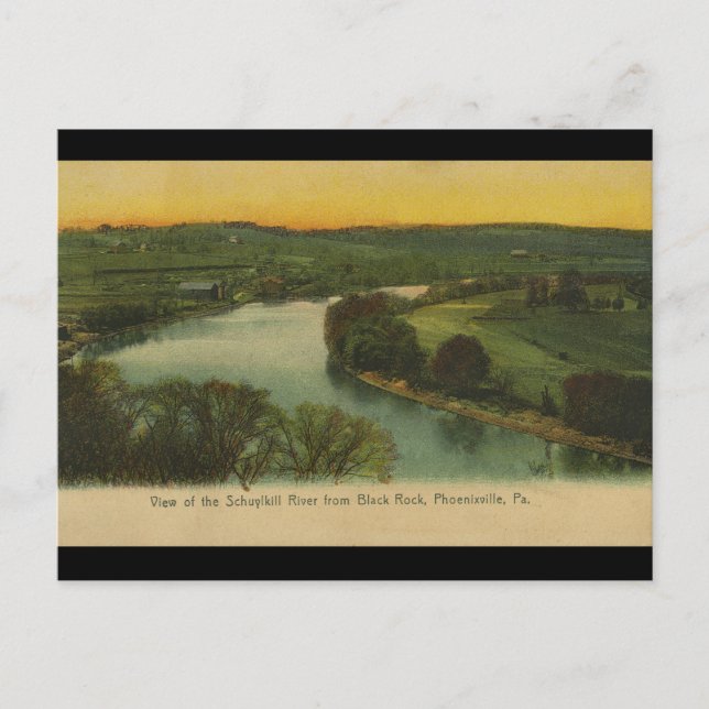 Carte Postale Schuylkill River de Phoenixville PA (Devant)