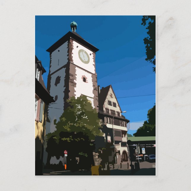 Carte Postale Schwabentor Freiburg (Devant)