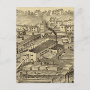 Carte Postale Scie à soho et moulins à planer et trieuses à napp