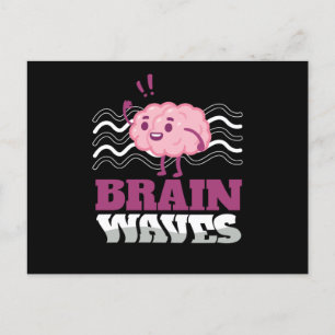 Carte Postale Science de la neurologie des ondes cérébrales