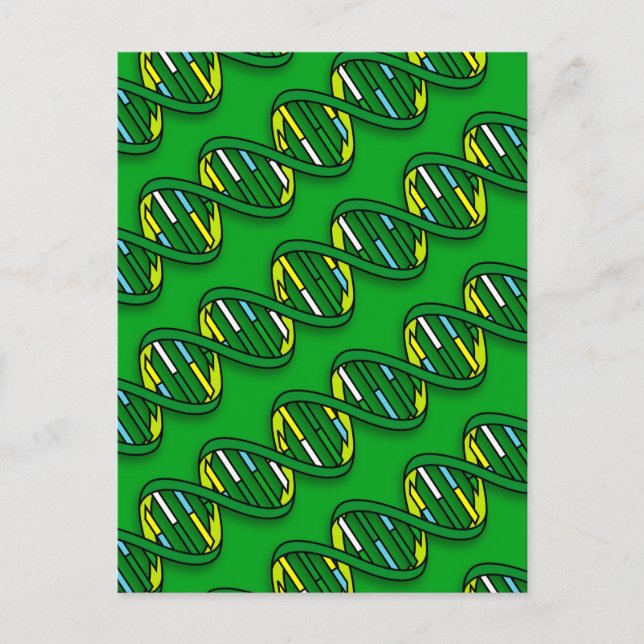 Carte Postale Science du Motif ADN (Devant)