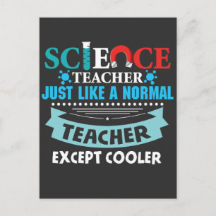 Carte Postale Science Enseignant Chimie Biologie Magnet Test Tub