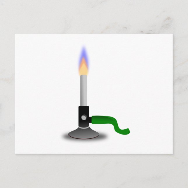 Carte Postale Science et chimie Bunsen Burner (Devant)